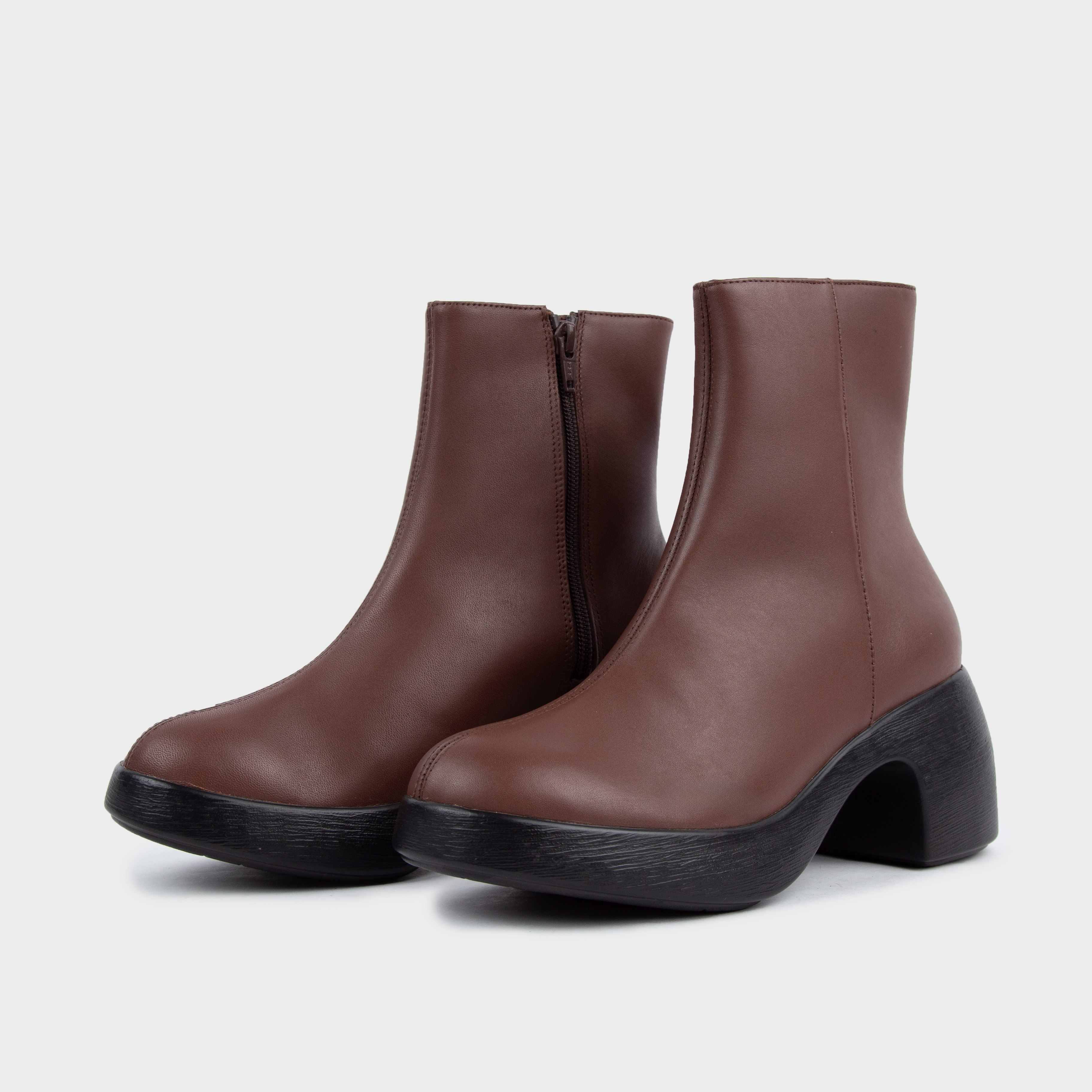 Mô tả Giày Boot Nữ Cao Gót Kumoo DARA Màu Nâu BL-CG-KUMO-003-B Boot Lửng Nữ Thời Trang, Cá Tính - 1