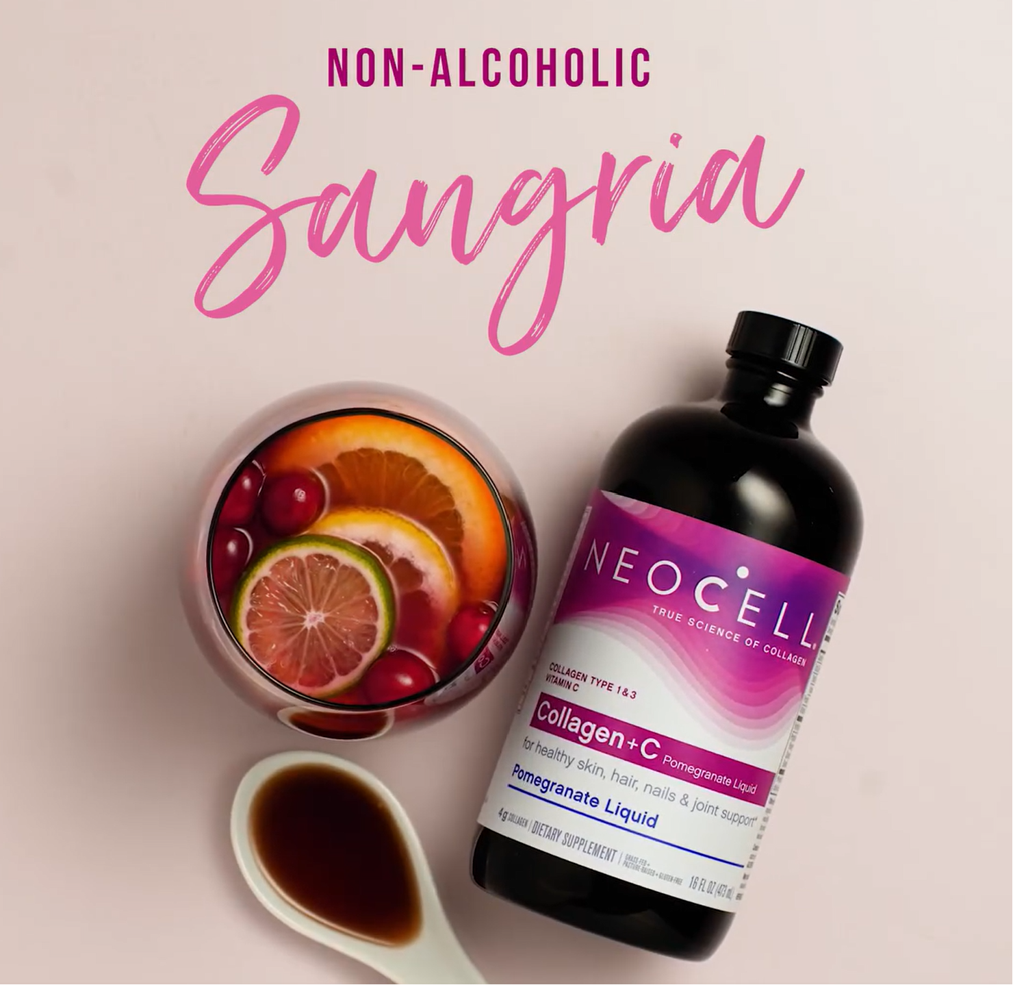 Mô tả Collagen lựu dạng nước neocell pomegranate 4000mg chai 473ml Healthy Care chống lão hóa extaste - 1