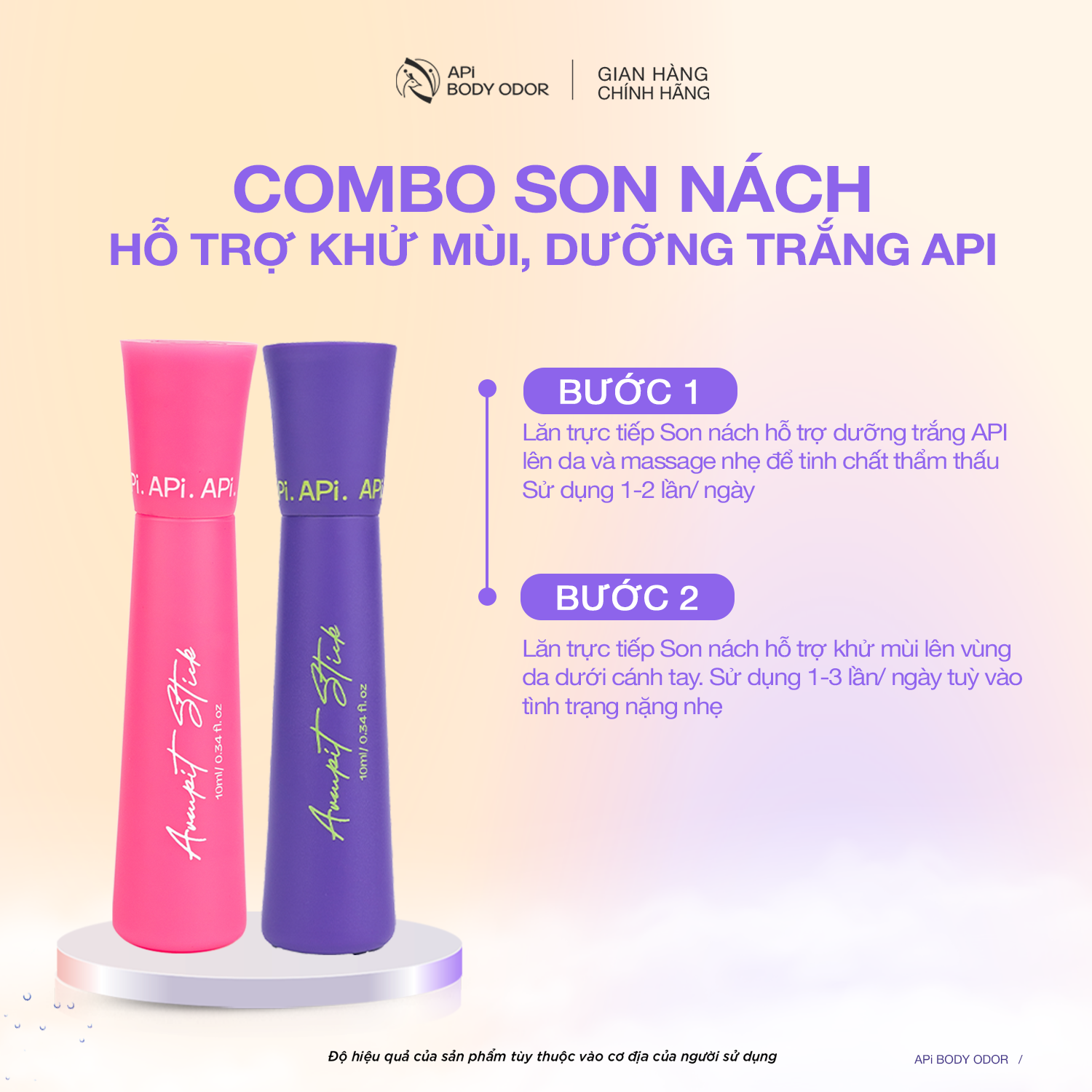 Mô tả Lăn khử mùi, Lăn nách API khử mùi hôi nách, Son nách API dưỡng trắng, giảm thâm ngăn tiết mồ hôi API BODY ODOR - 8