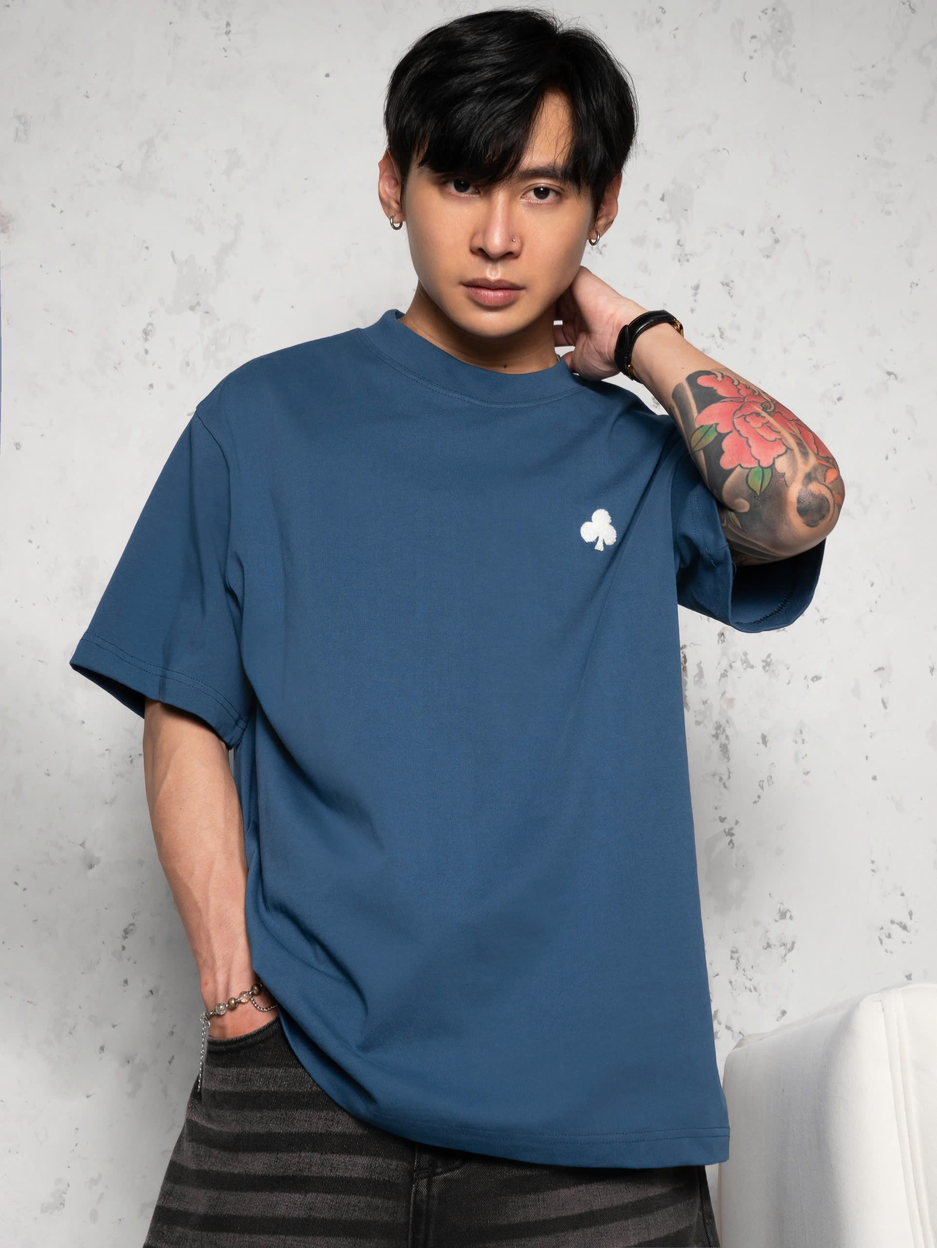 Mô tả Áo thun nam phom rộng PERIN thêu xù CAPMAN CLUB, áo phông local brand trẻ trung - 10