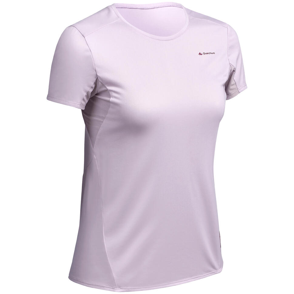 Mô tả Áo thun leo núi dã ngoại nữ MH100 trắng DECATHLON Quechua 8502216 - 3