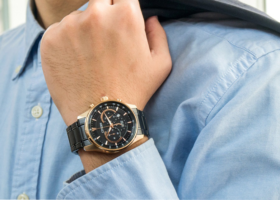 Mô tả Đồng Hồ Nam Citizen Pin-Quartz Dây Thép Không Gỉ AN8196-55E - Mặt Đen (42mm) - 2