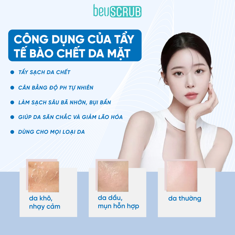 Mô tả Combo 2 tẩy tế bào chết mặt Beuscrub trà xanh, tẩy da chết mặt ,thấm hút dầu thừa , làm sạch da, dưỡng ẩm, dưỡng sáng da - 5