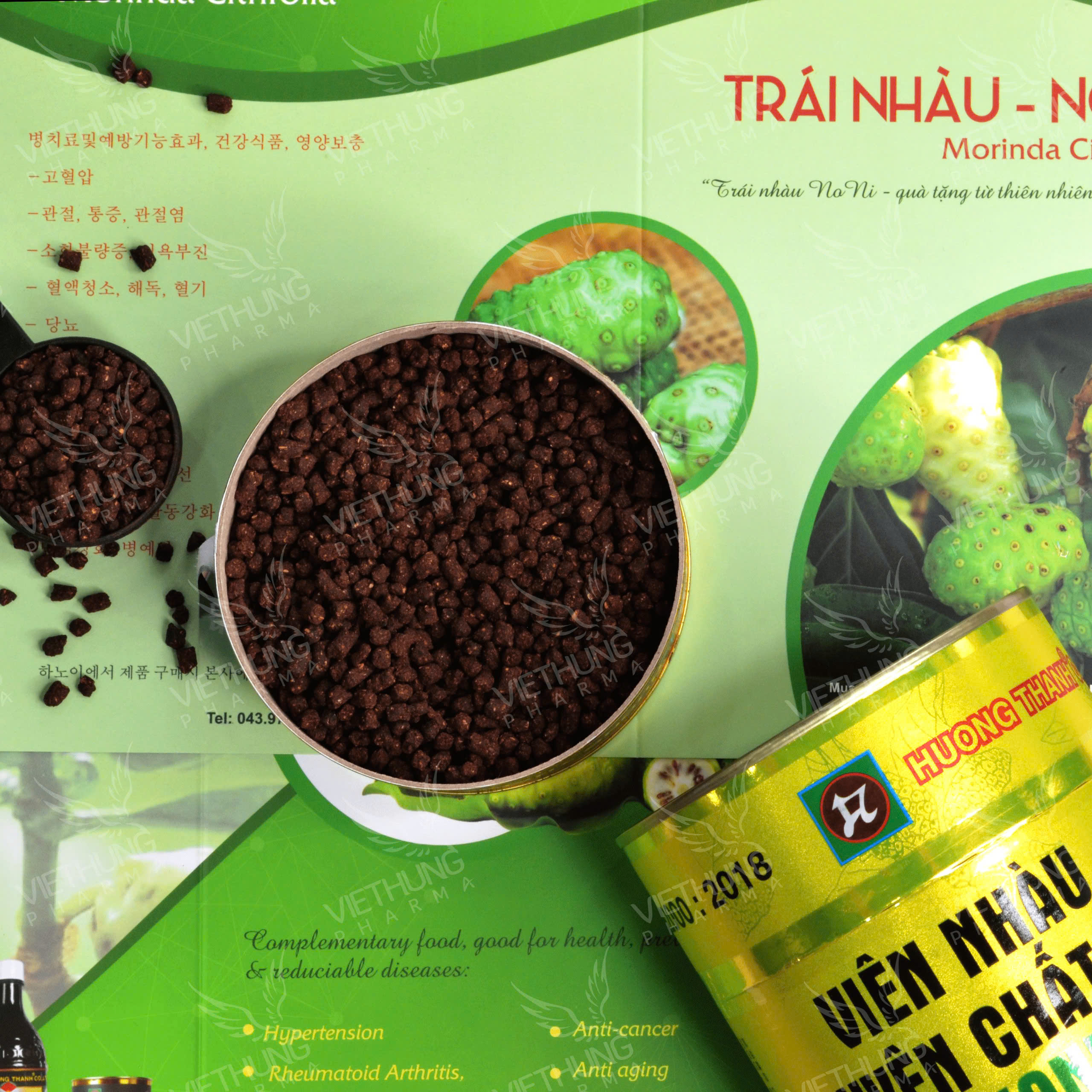 Mô tả Thùng 10 Hộp (Tặng 1 Hộp) Viên Nhàu Nguyên Chất Hương Thanh Chính Hãng, Hộp 500g - 3
