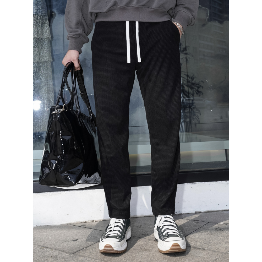 Mặt sau Quần baggy lưng thun nam BAMIHOME QBG02