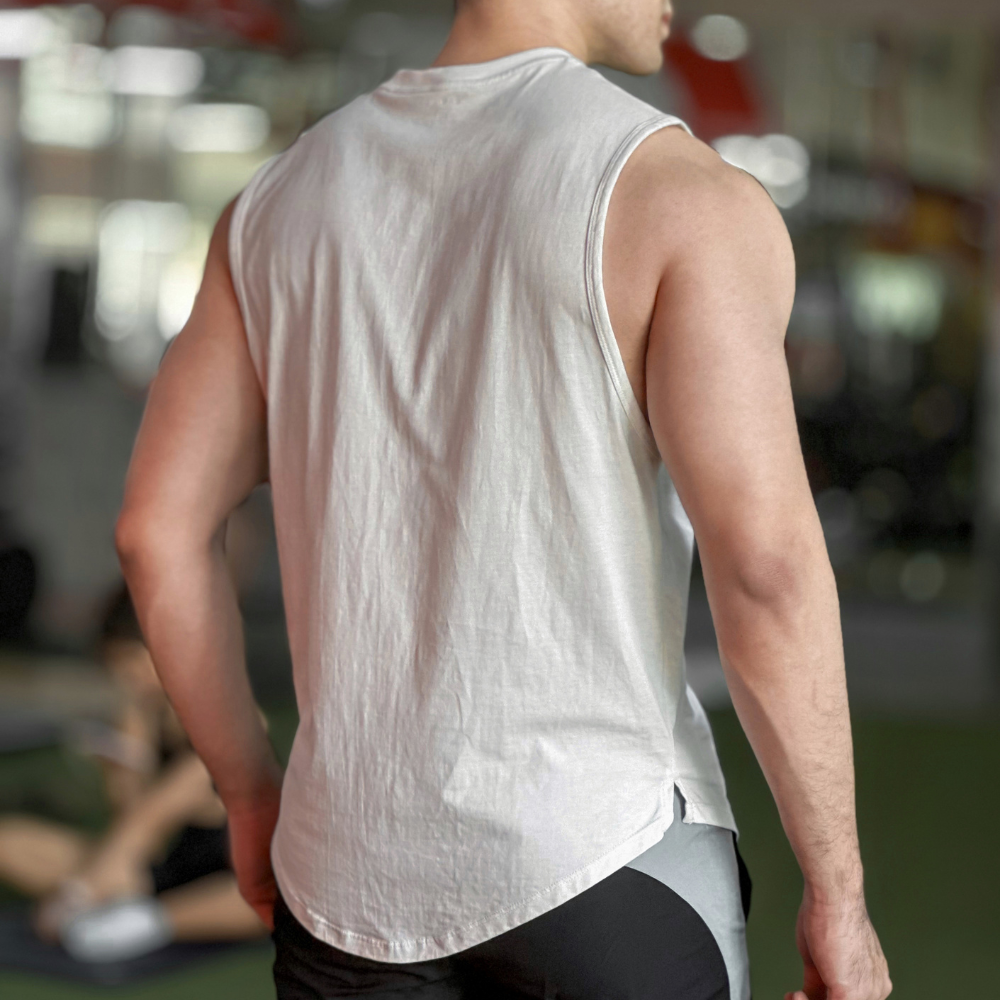Mô tả Áo ba lỗ nam  COTTON BAMIHOME Áo thun nam 3 lỗ Tanktop thể thao chất vải co dãn tập gym ATT04 - 3