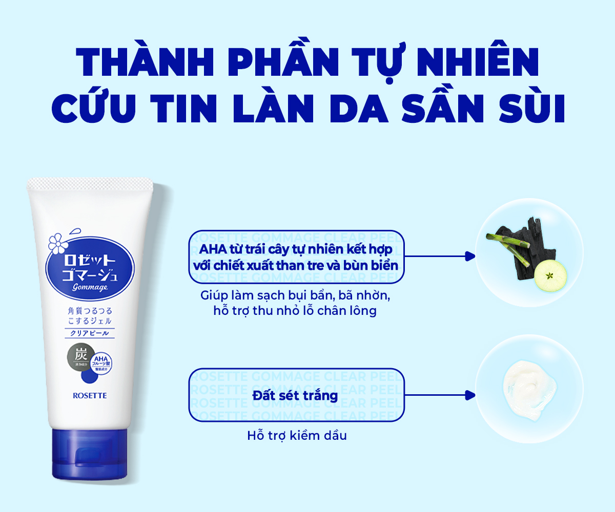 Thành phần Rosette Gommage Clear Peel