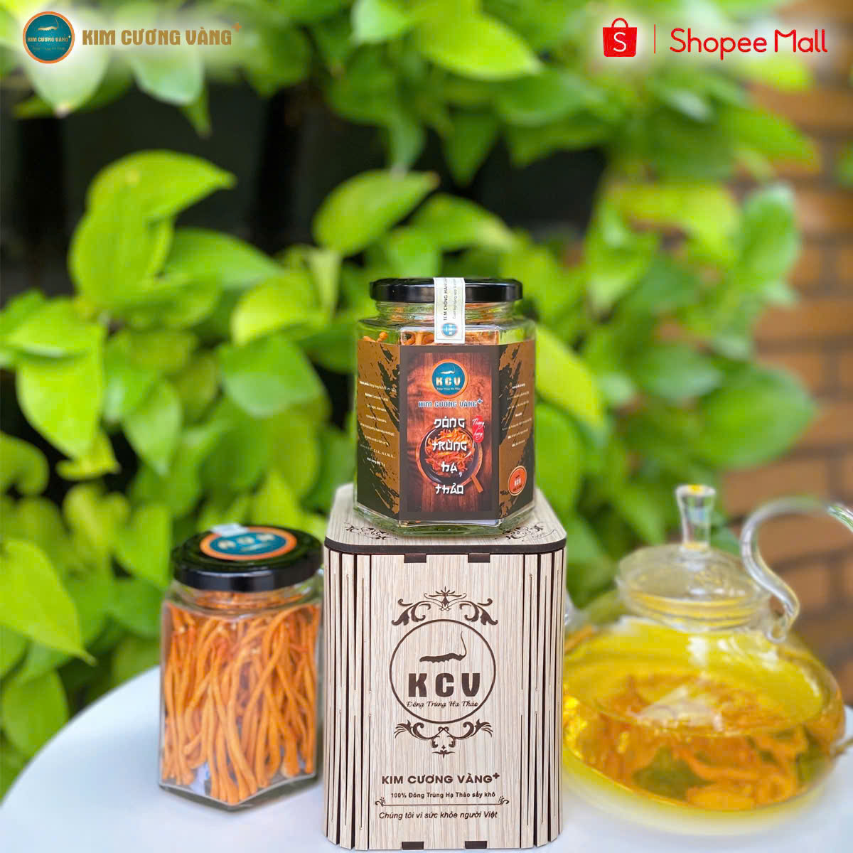 Mô tả Đông Trùng Hạ Thảo Khô Tăng Đề Kháng Kim Cương Vàng Giảm Mệt Mõi Ngủ Ngon Chính Hãng Hộp 10 Gramm - 1