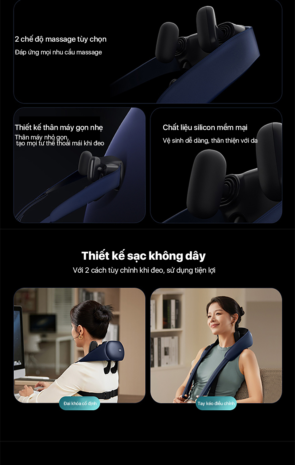 Mô tả Máy Massage Cổ Vai Gáy PHILIPS 3204N-4 điểm tiếp xúc mô phỏng massage như các đầu ngón tay - 4