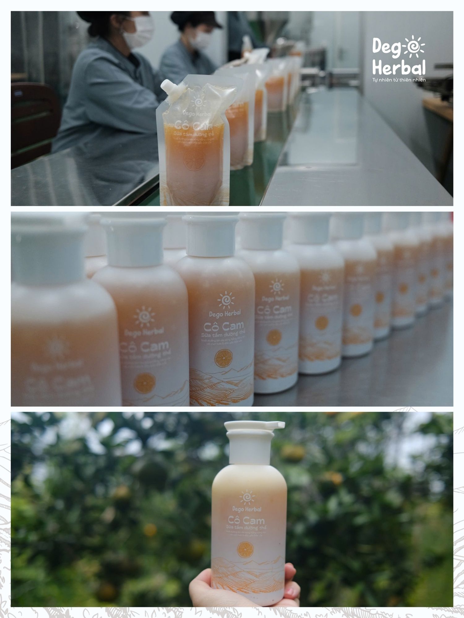 Mô tả Sữa tắm dưỡng thể Cô Cam trắng sáng da Dego 500ML - Dưỡng ẩm, mịn và sáng da - 2