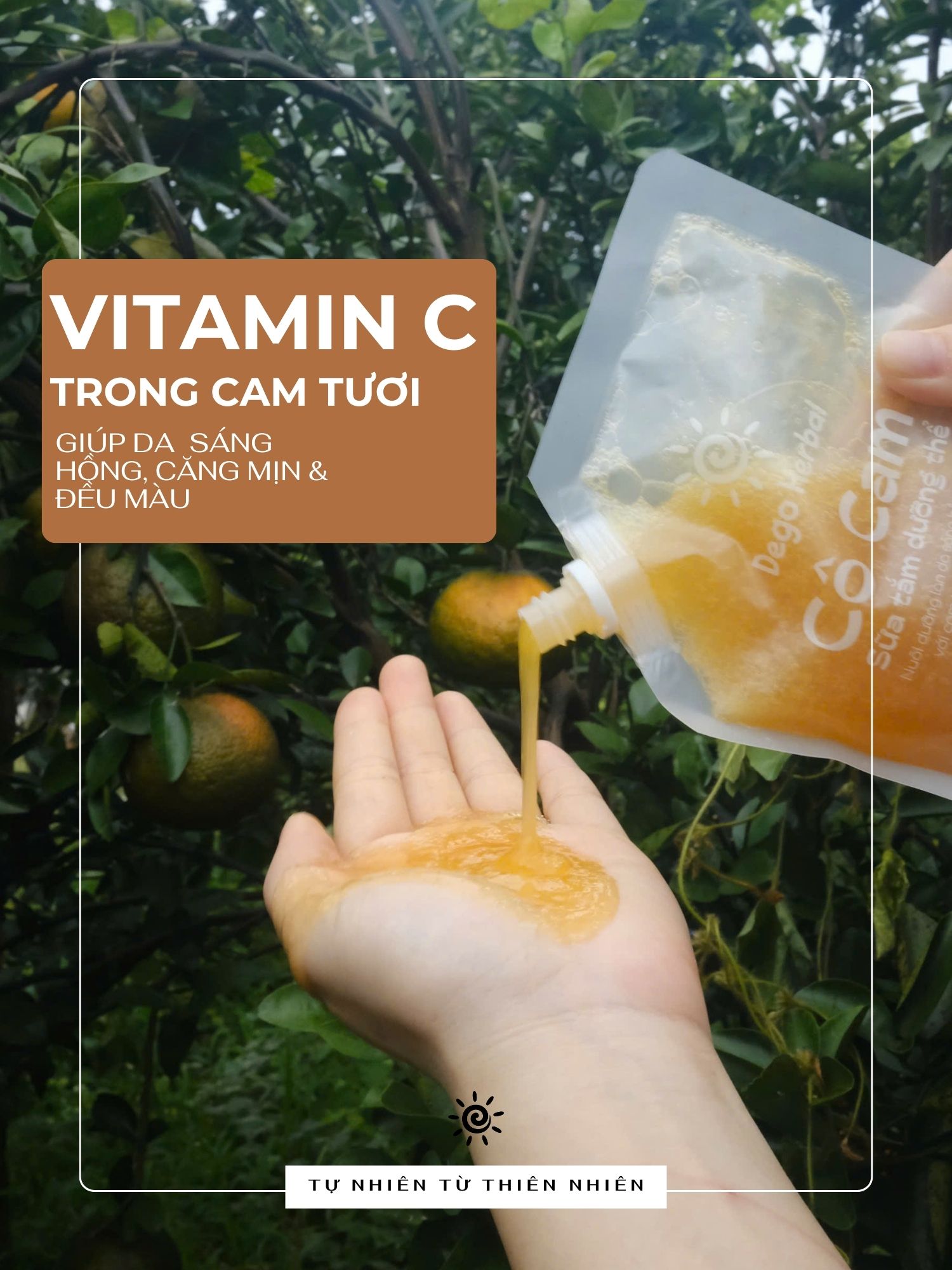 Mô tả Sữa tắm dưỡng thể Cô Cam trắng sáng da Dego 500ML - Dưỡng ẩm, mịn và sáng da - 3
