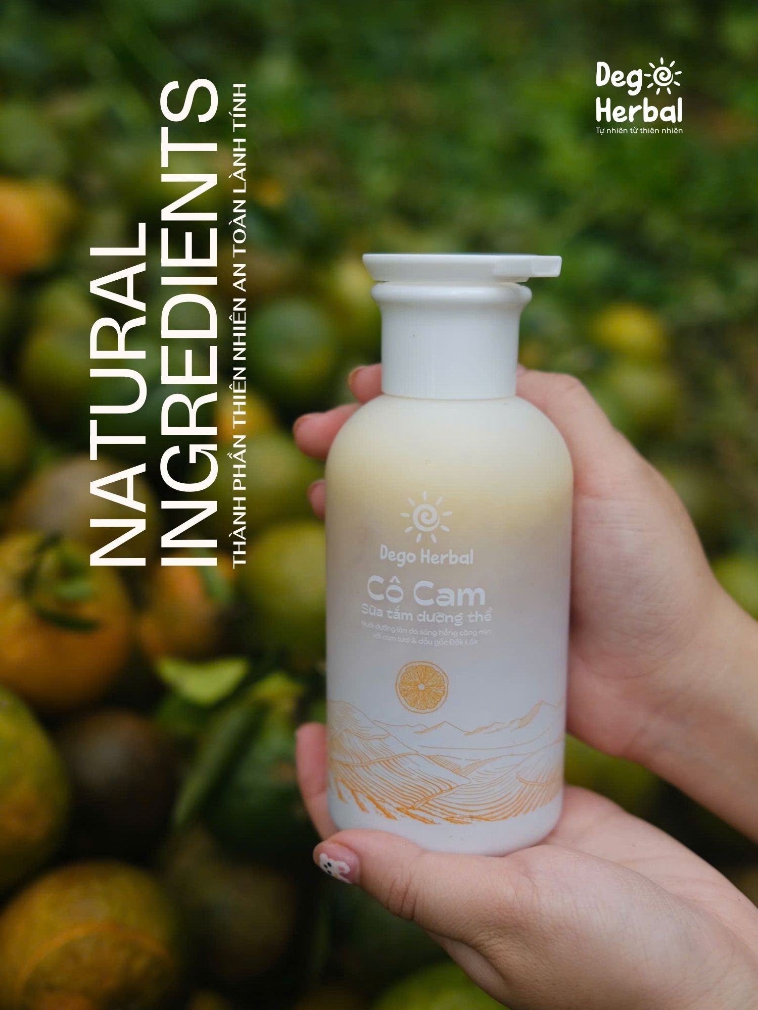 Mô tả Sữa tắm dưỡng thể Cô Cam trắng sáng da Dego 500ML - Dưỡng ẩm, mịn và sáng da - 5
