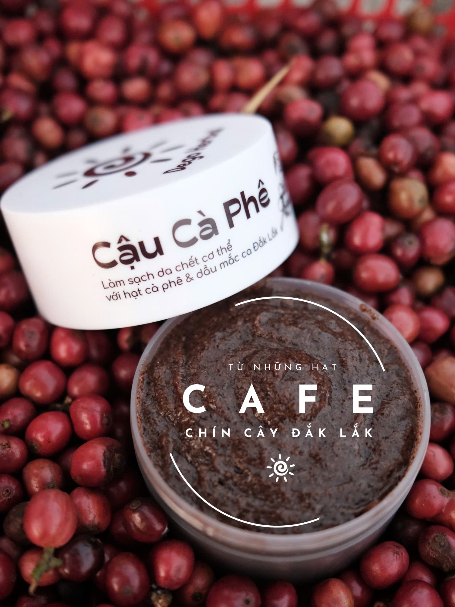 Mô tả Tẩy da chết body scrub Cậu Cà Phê 250g Dego Chiết xuất cà phê Đắk Lắk làm sạch tế bào chết sáng da - 3