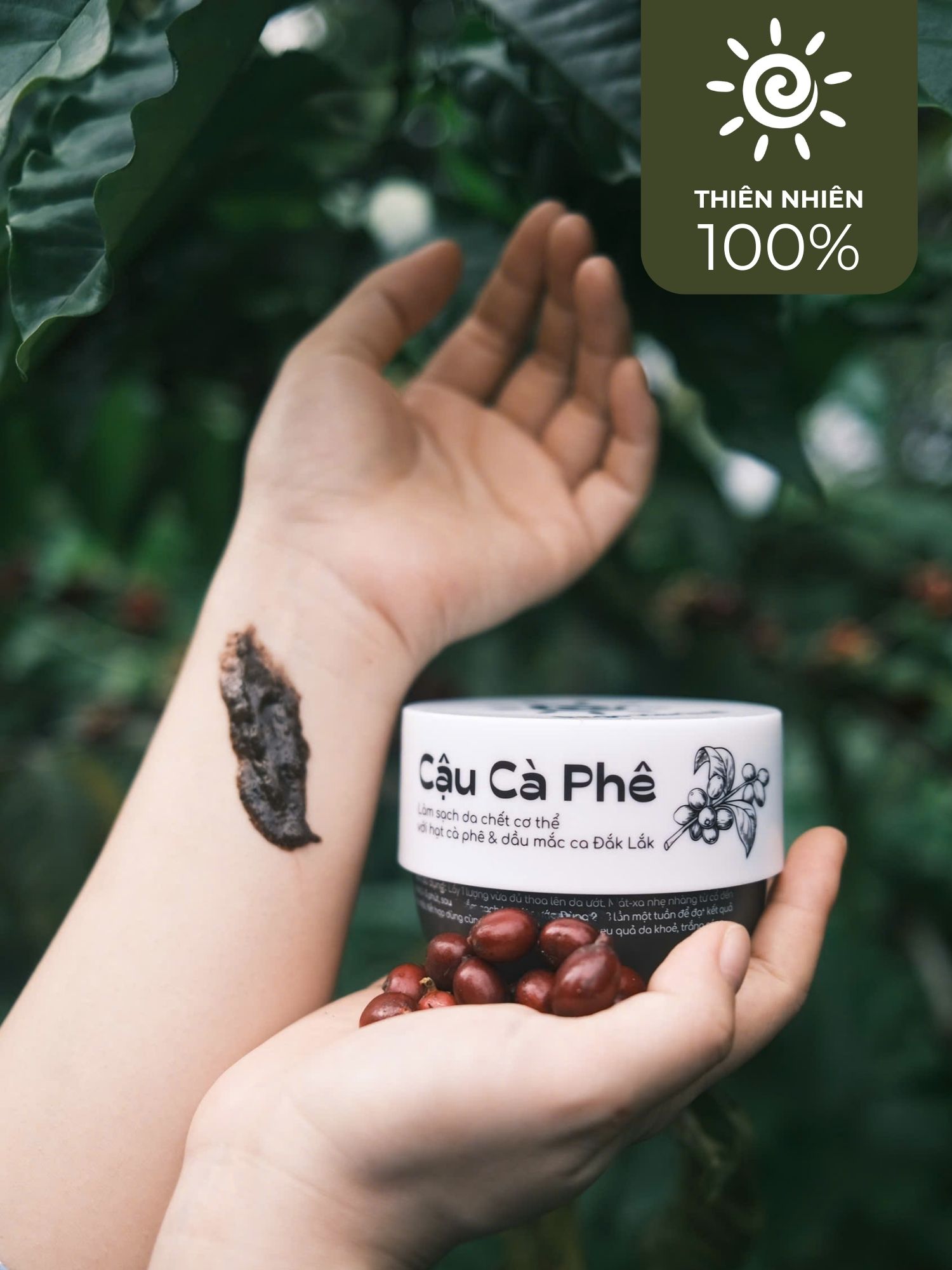 Mô tả Tẩy da chết body scrub Cậu Cà Phê 250g Dego Chiết xuất cà phê Đắk Lắk làm sạch tế bào chết sáng da - 5