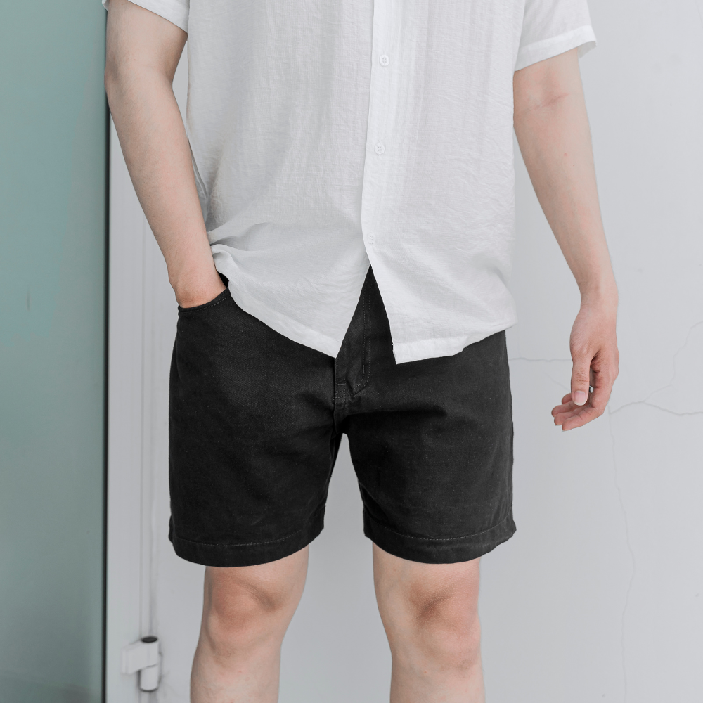 Mô tả Quần short kaki jean Cotton BAMIHOME, form regular fit thoải mái, thoáng mát QK09 - 1