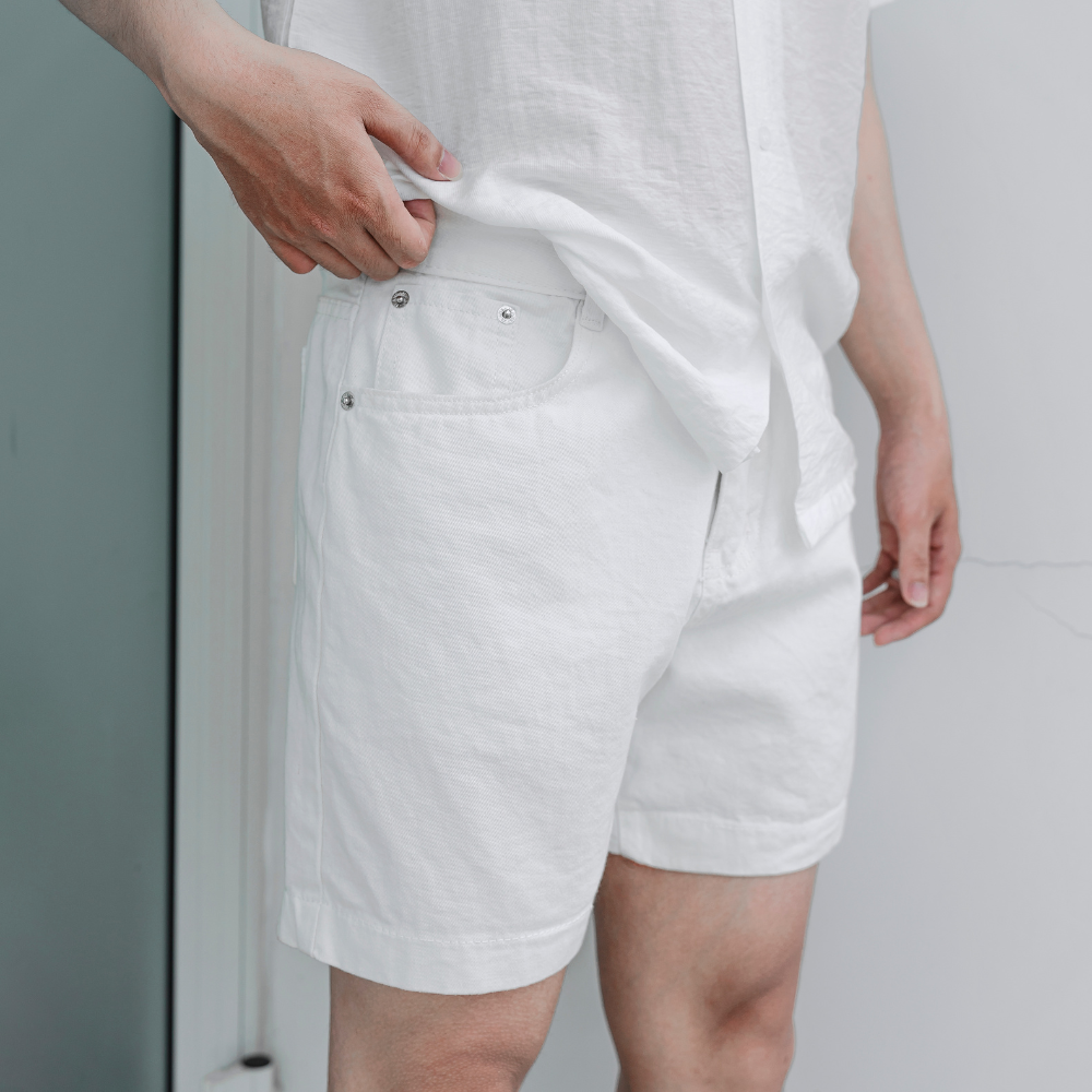 Mô tả Quần short kaki jean Cotton BAMIHOME, form regular fit thoải mái, thoáng mát QK09 - 4