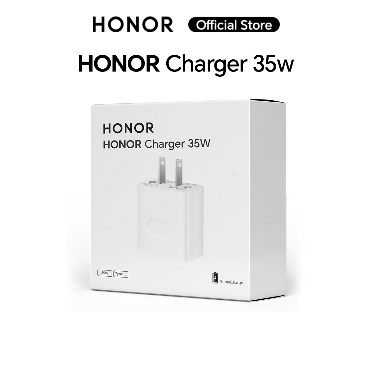 Mô tả Củ sạc Adapter HONOR Charger 35W Cổng USB Màu Trắng | Super Charger - 2