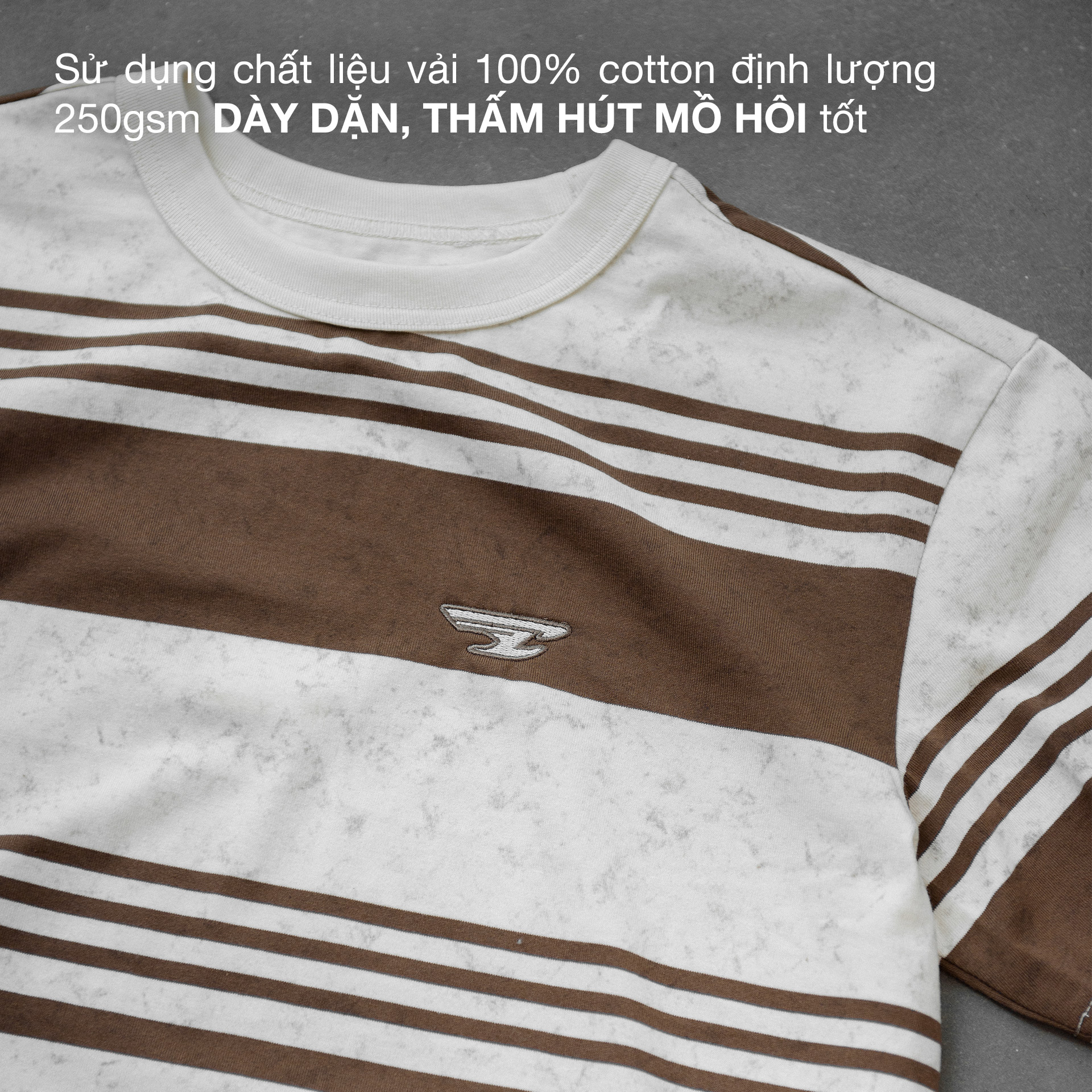 Mô tả Áo Thun Candles Crew Striped Oversize Tee Unisex - 3