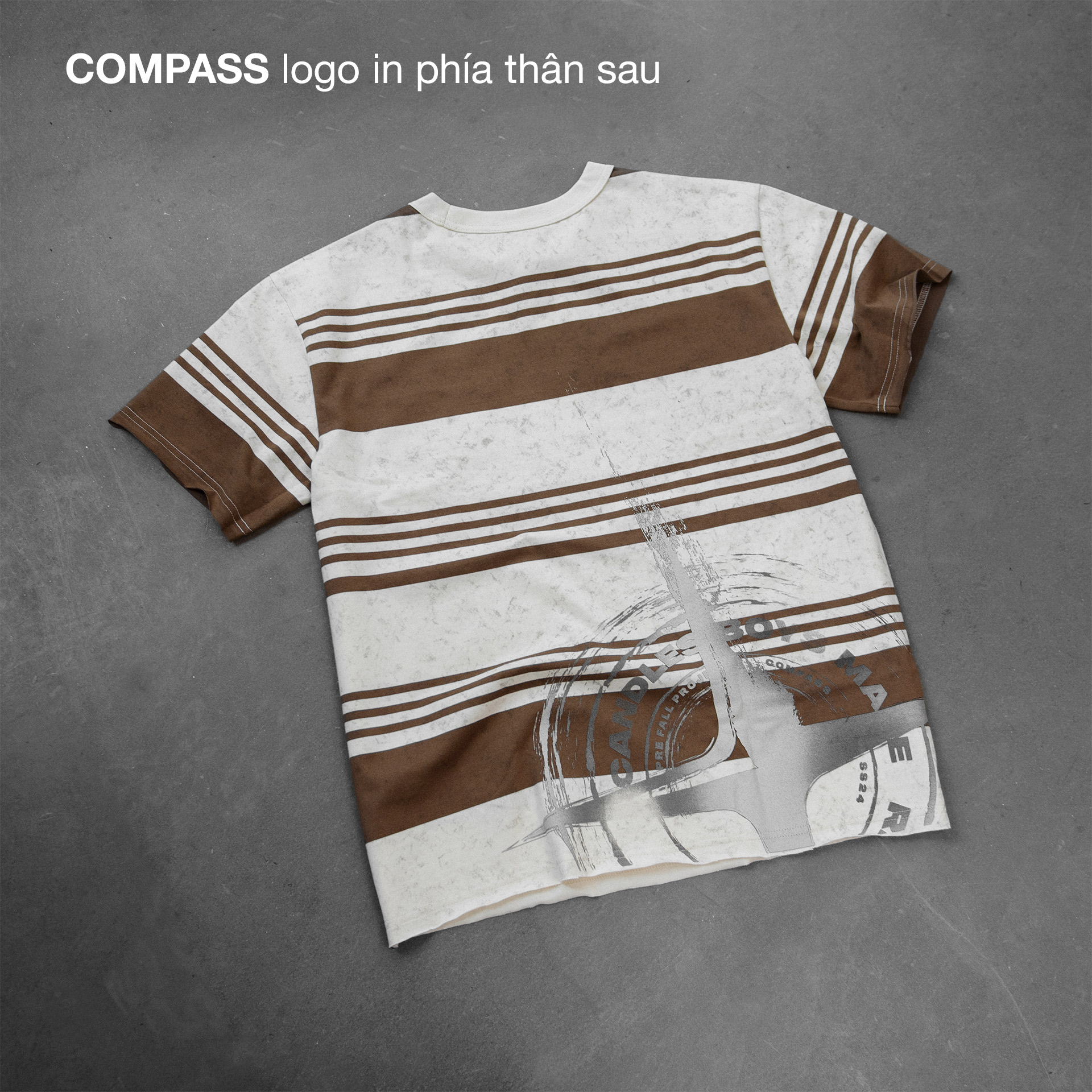 Mô tả Áo Thun Candles Crew Striped Oversize Tee Unisex - 4