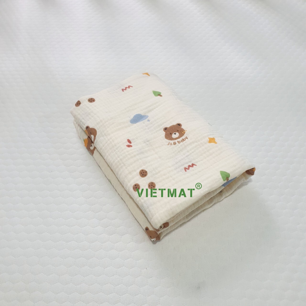 Mô tả Chăn đắp trẻ em vải muslin 100% cotton TILO mềm mịn ấm áp - 3