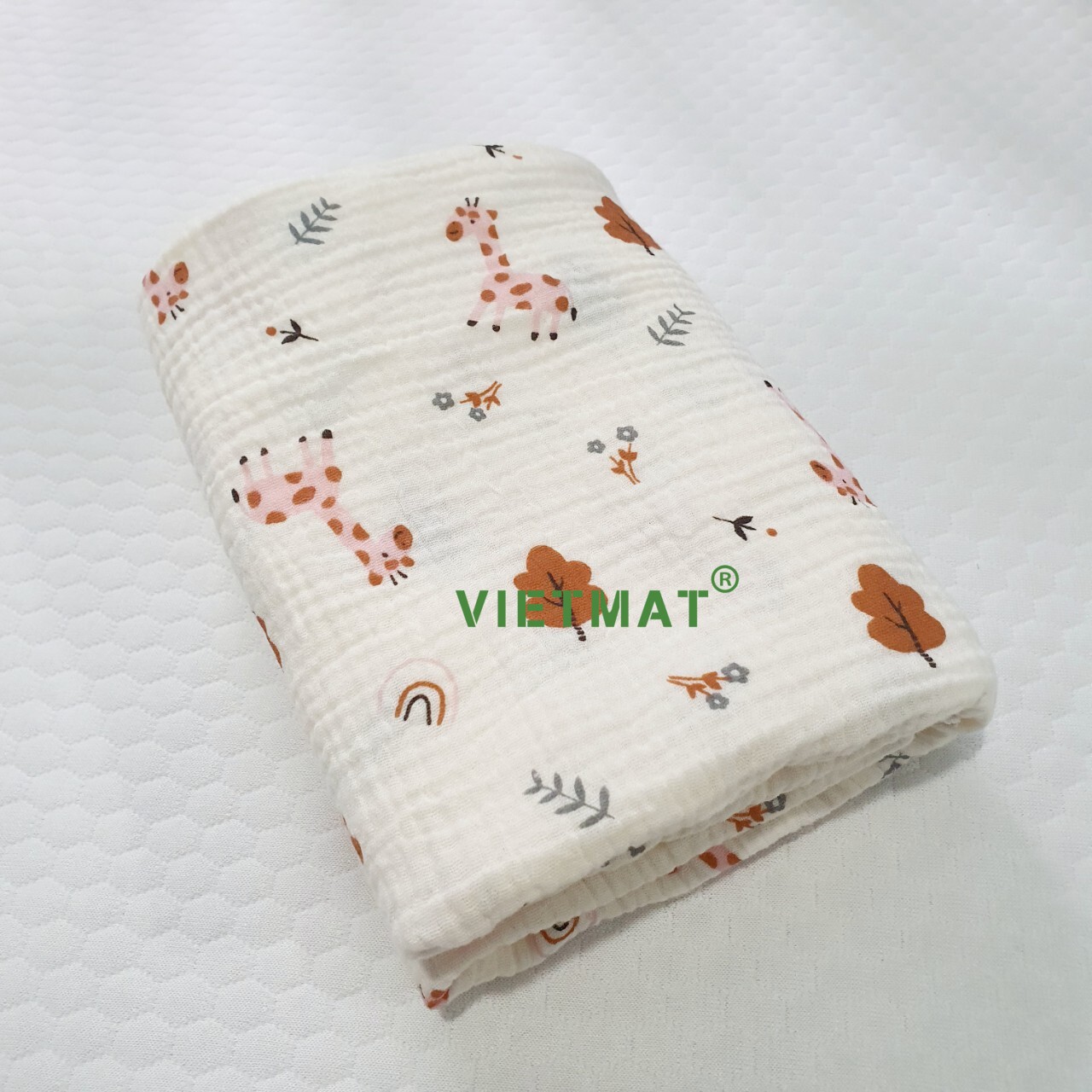 Mô tả Khăn tắm trẻ sơ sinh và trẻ em TILO vải muslin mềm mịn, hút nước nhiều kích thước - 5