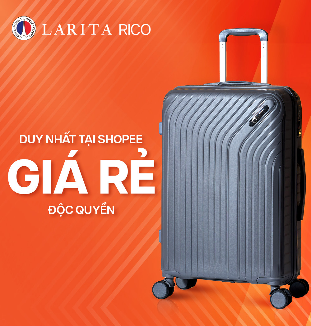 Mô tả Combo 2 Vali Kéo MIAvn Du Lịch Larita RICO - Size 20/24/28, Nhựa PP Siêu Bền, Hạn Chế Va Đập Mạnh - 1