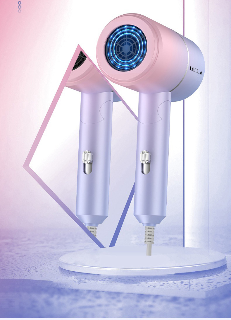 Mô tả Máy sấy tóc mini DELA HOKU gấp gọn tạo kiểu tóc chuyên nghiệp công suất lớn 1500w bảo hành 12 tháng - MST02 - 6