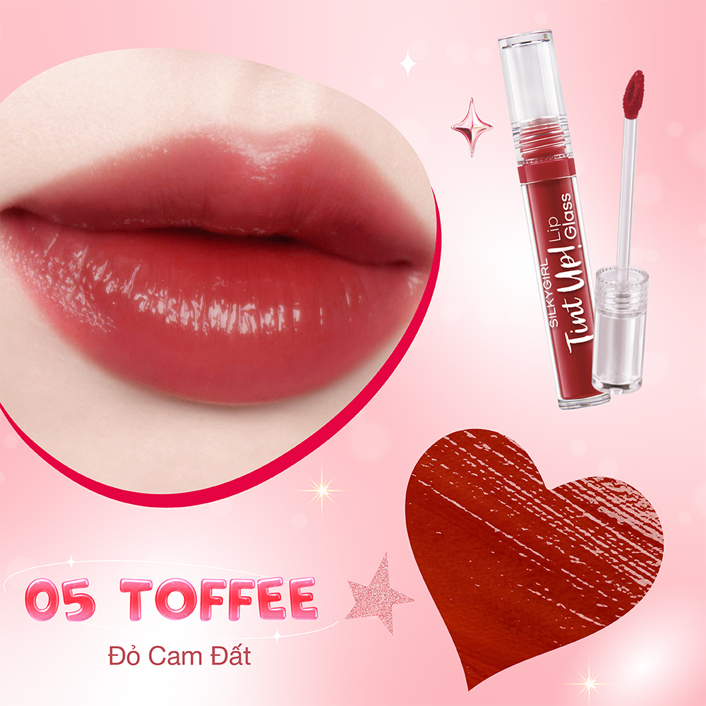 Mô tả Son Bóng Silkygirl Tint Up Lip Glass căng bóng mọng nước dưỡng ẩm lâu trôi 3g - 5