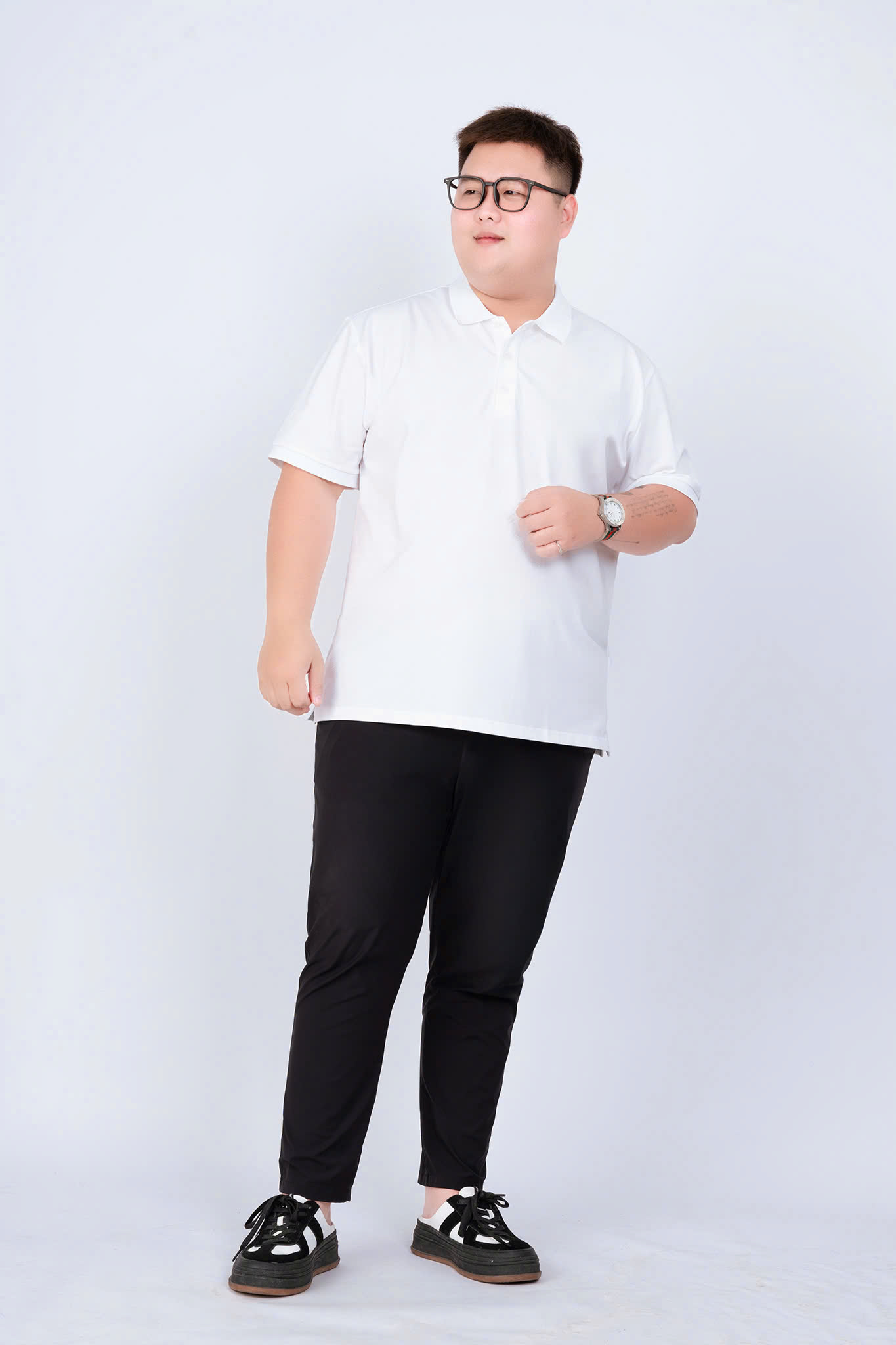 Mô tả Áo Polo Nam Bigsize 80-140KG AKYOO Cao Cấp Cotton Co Giãn, Thâm Hút Mồ Hôi, Áo Polo Bigsize- PL DEN SP-PL THAN SP - 6