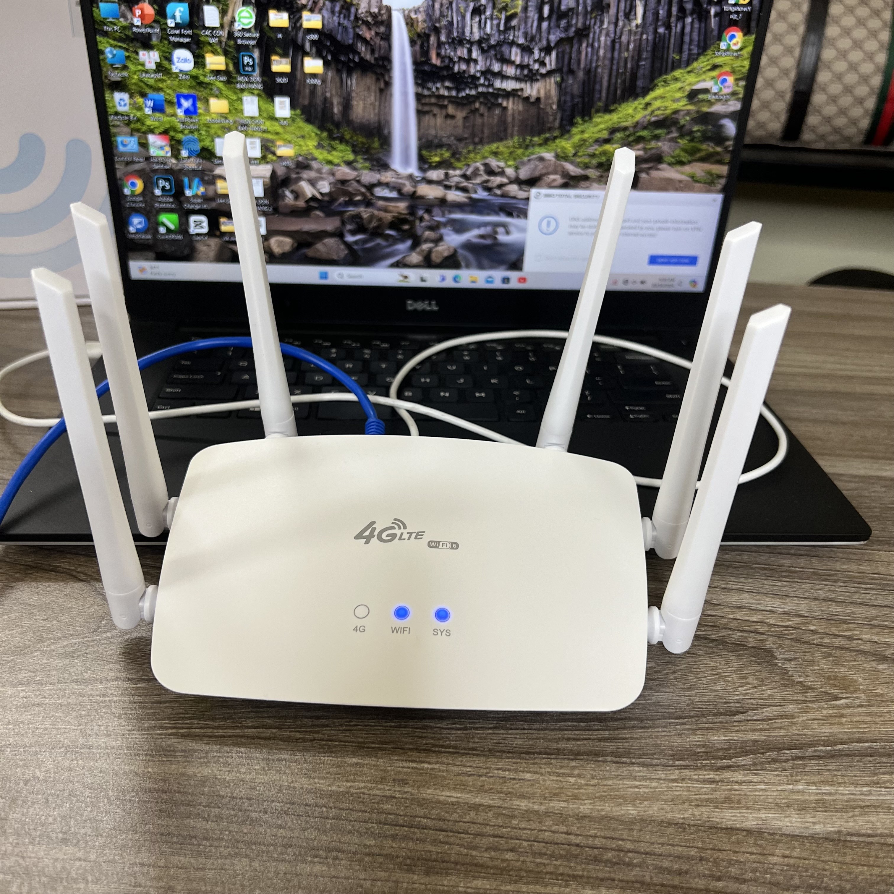 Bộ phát wifi từ sim 4G CPE MK1200 ĐEN, R102 plus 6 ăng ten cao cấp có ...