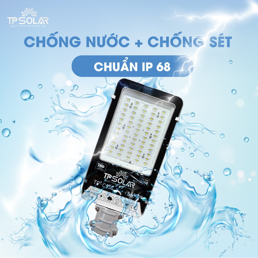 Đèn Năng Lượng Mặt Trời Bàn Chải TP SOLAR Tấm pin