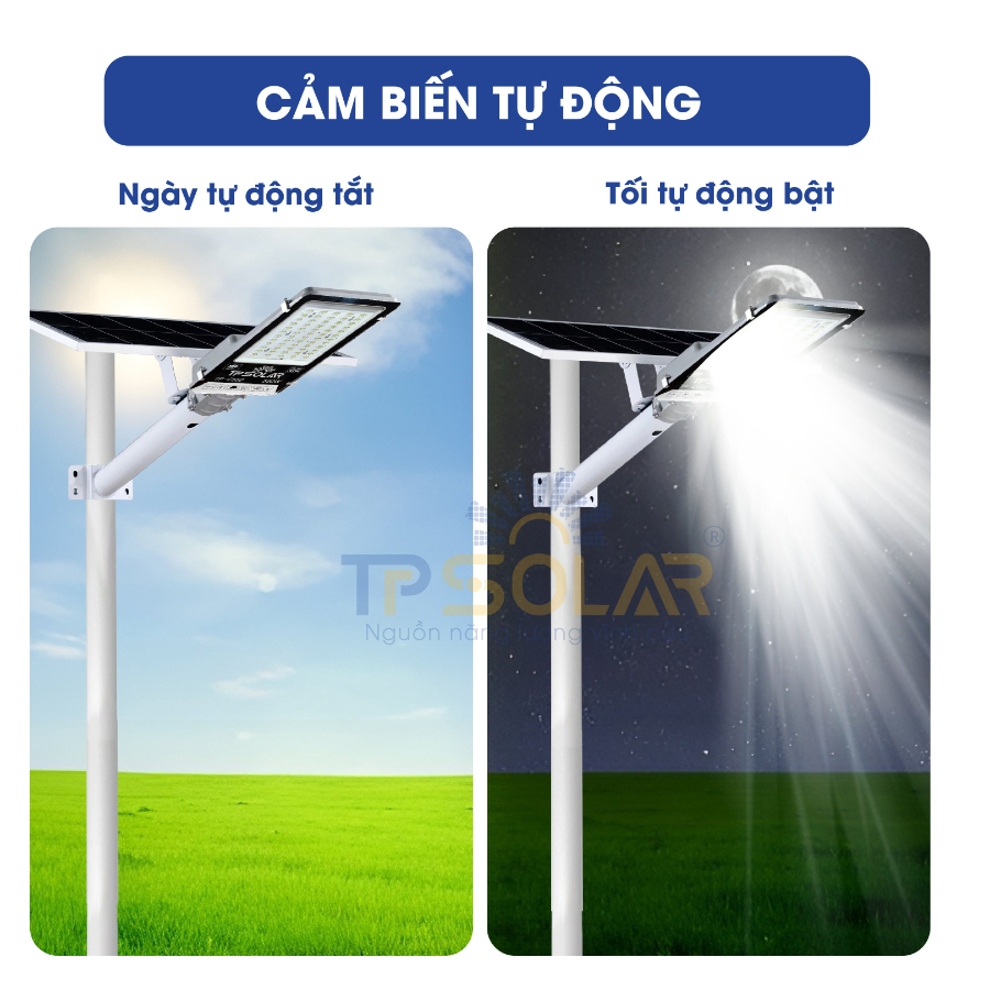 Đèn Năng Lượng Mặt Trời Bàn Chải TP SOLAR Điều khiển