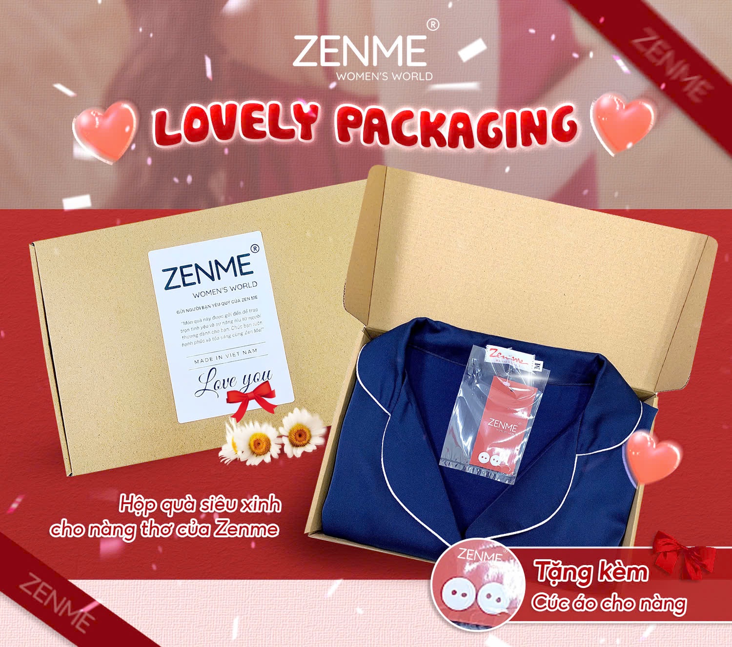 Mô tả Bộ đồ ngủ nữ Pijama lụa cộc đùi ZENME PJC0223 chất liệu cao cấp mặc nhà mát mẻ - 1