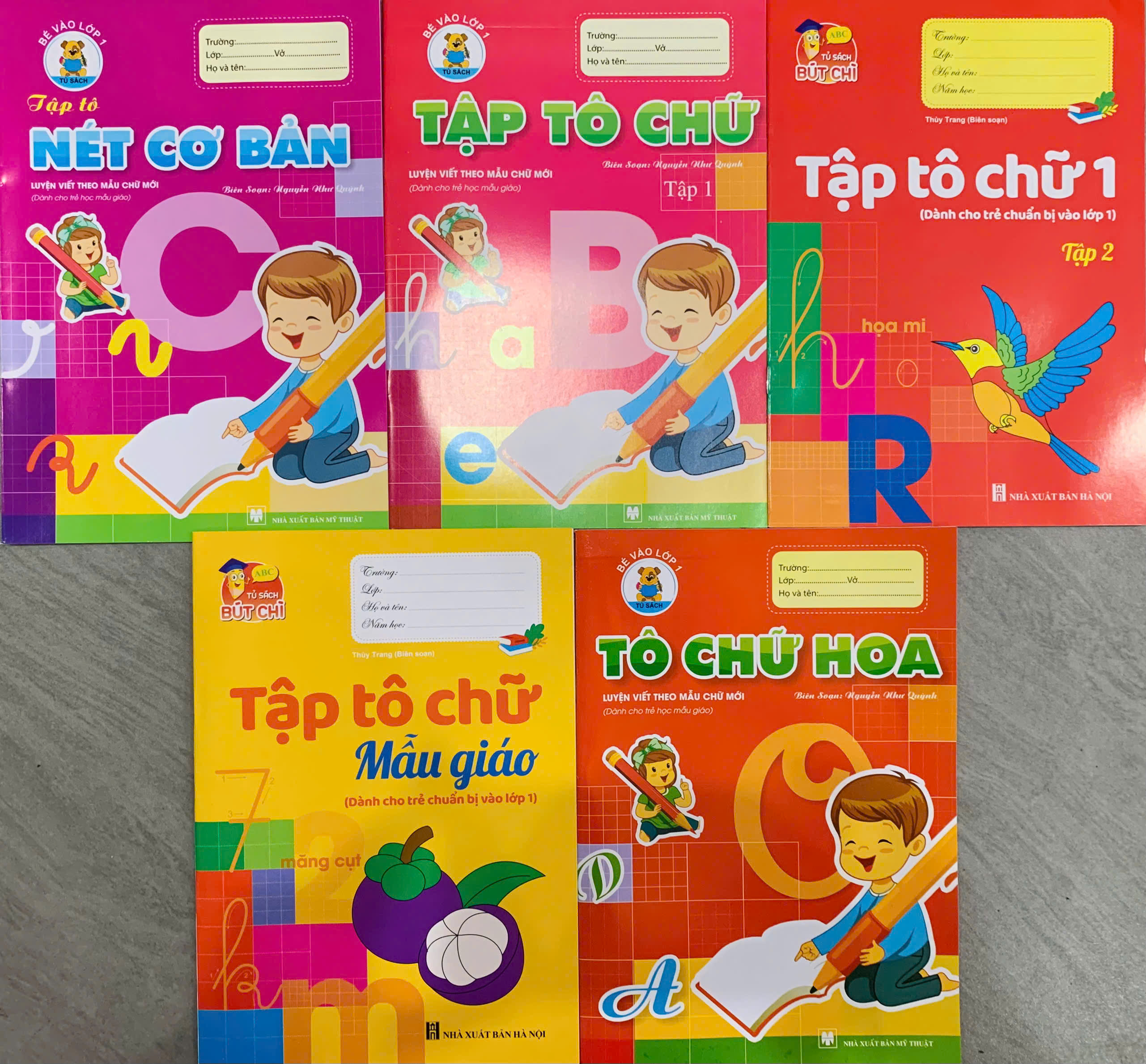 Mô tả Sách - Tô nét cơ bản, tập tô chữ, tô chữ hoa, tô chữ mẫu giáo (5 quyển) + bán kèm 1 bút chì 2B - 1