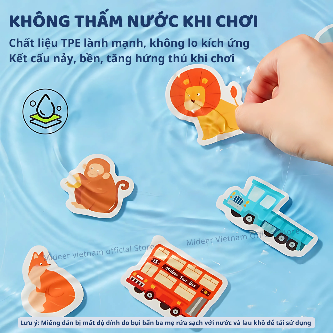 Sticker dán cho bé dùng được nhiều lần Mideer Reusable Jelly Sticker ...
