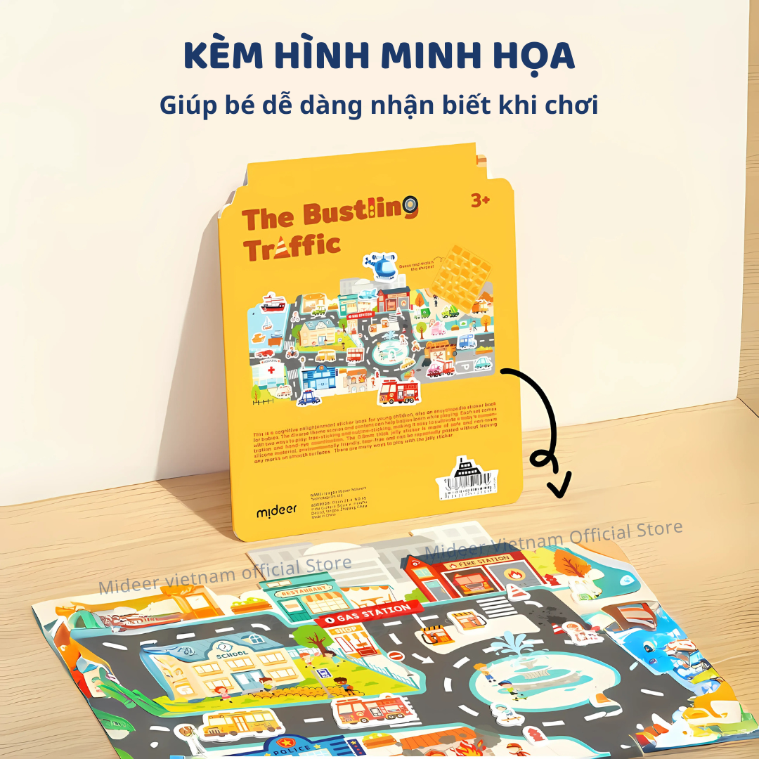 Sticker dán cho bé dùng được nhiều lần Mideer Reusable Jelly Sticker ...