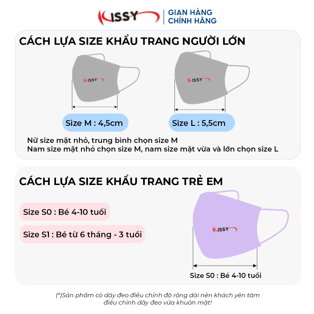 Mô tả Khẩu Trang Vải Kissy Nữ Size M Hoa Đào Vải Cotton Sợi Hoạt Tính Chống Tia UV Ngăn Bụi Mịn PM 2.5 M0-0010 - 5