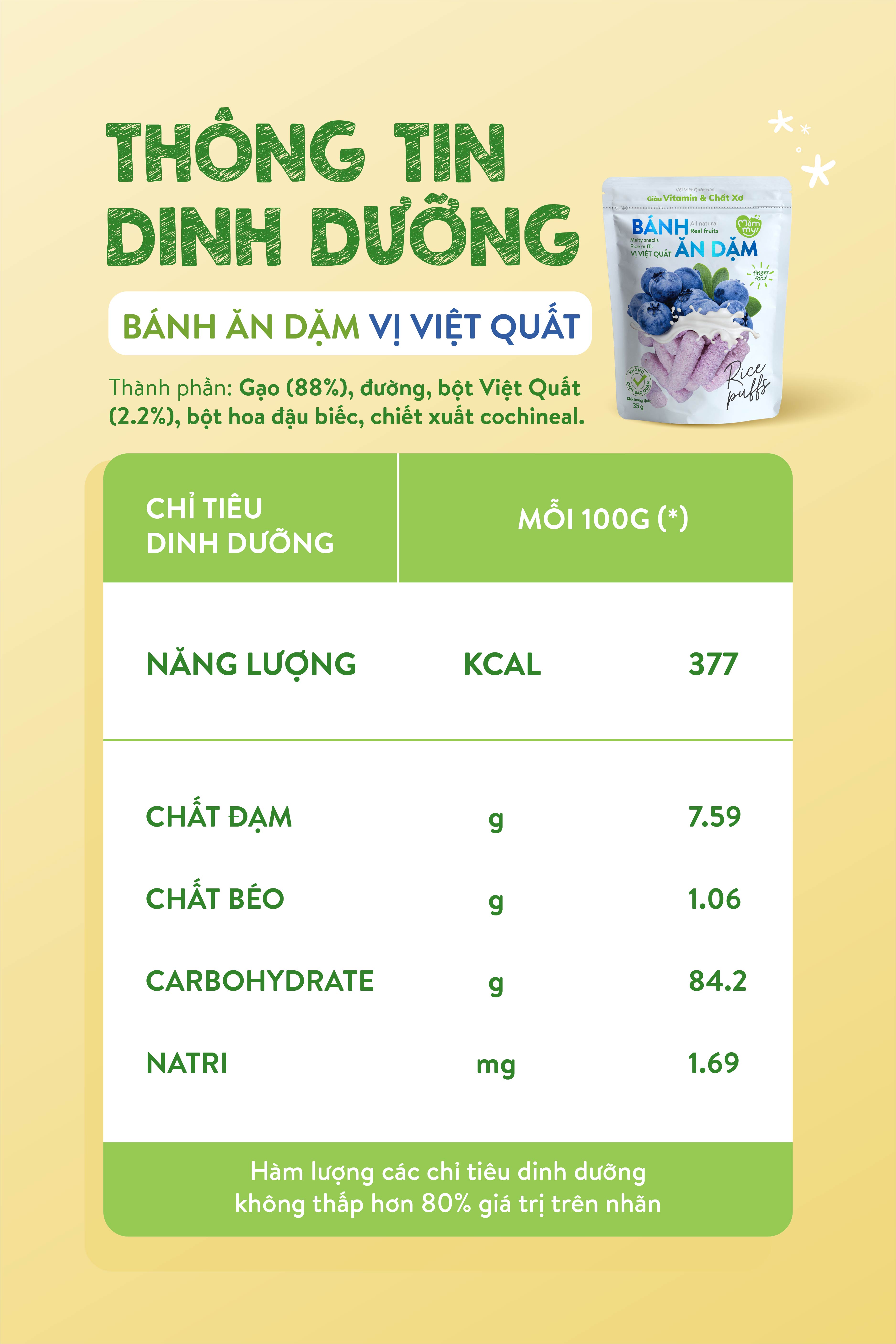 Mô tả Bánh ăn dặm Mămmy vị trái cây giàu vitamin và chất xơ thiết kế chống hóc, dạng que ngắn cho bé từ 6 tháng - 2