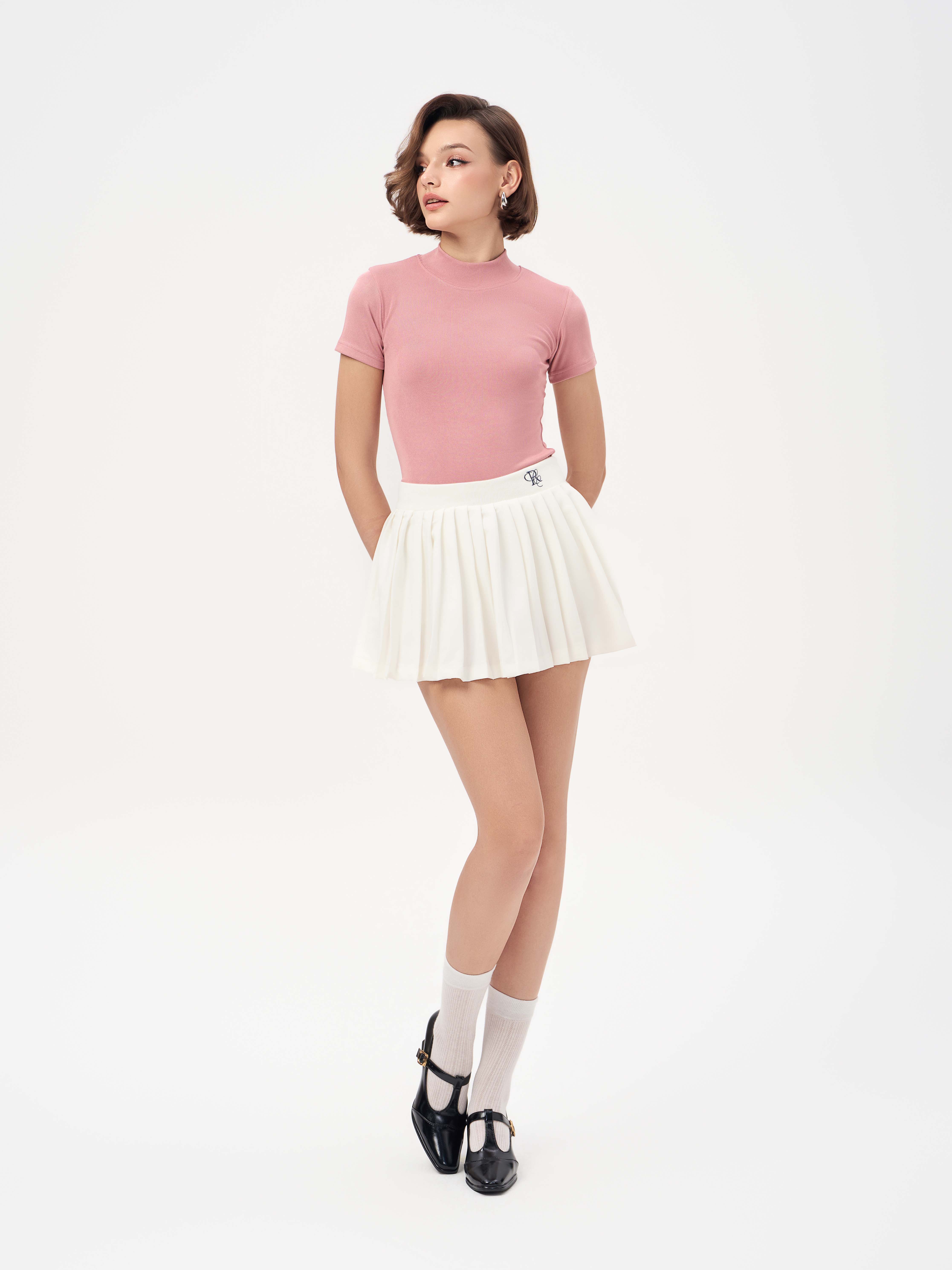 Mô tả RECHIC Áo thun ôm Chessy cơ bản chất cotton co giãn thoải mái - 2