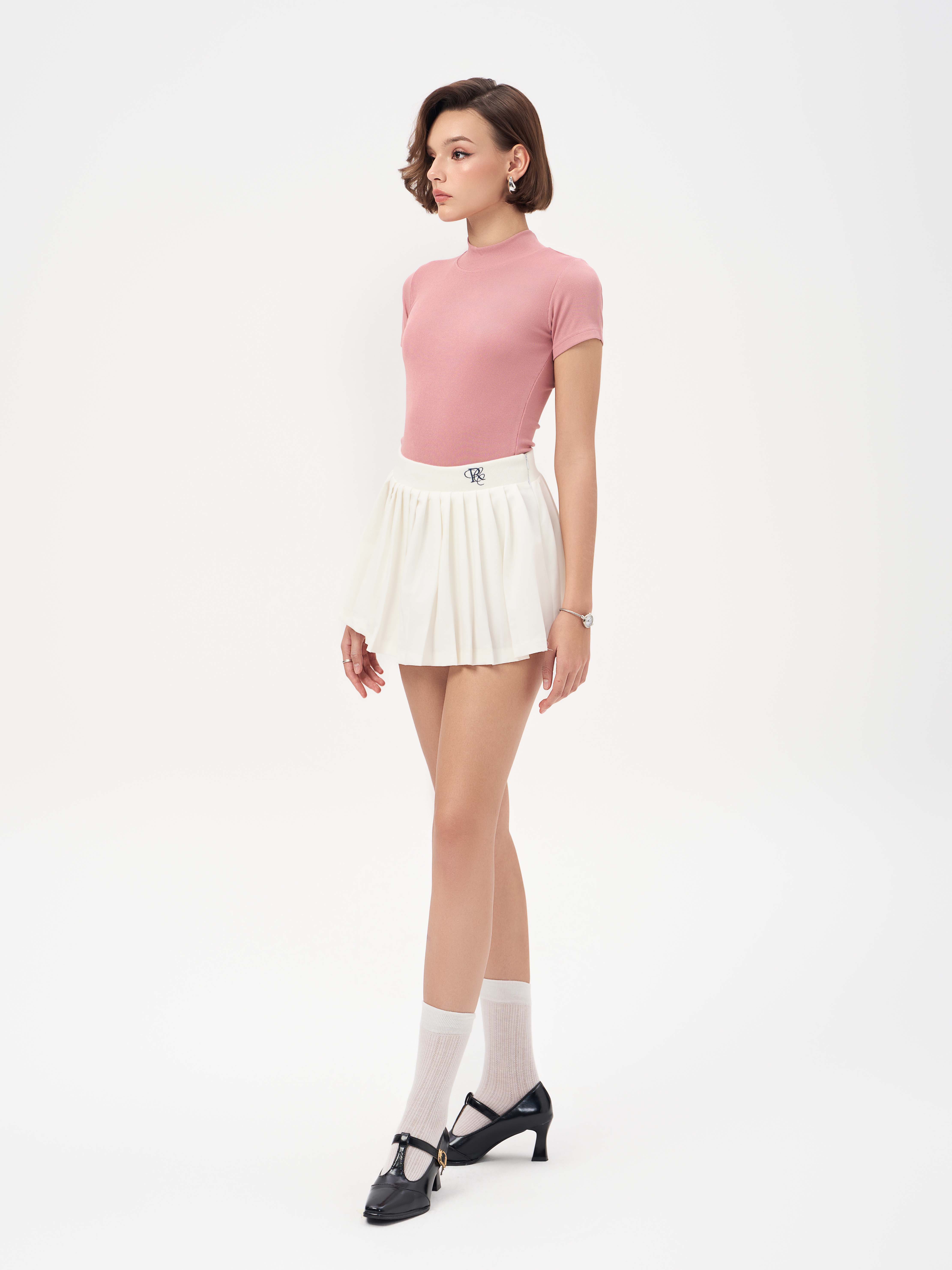 Mô tả RECHIC Áo thun ôm Chessy cơ bản chất cotton co giãn thoải mái - 4