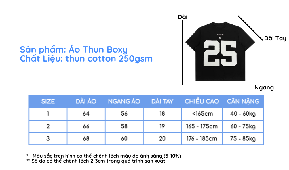 Mô tả Áo Thun SAIGONESE Form Boxy Số 25 Đắp Da Unisex Nam Nữ 3 Màu - 1