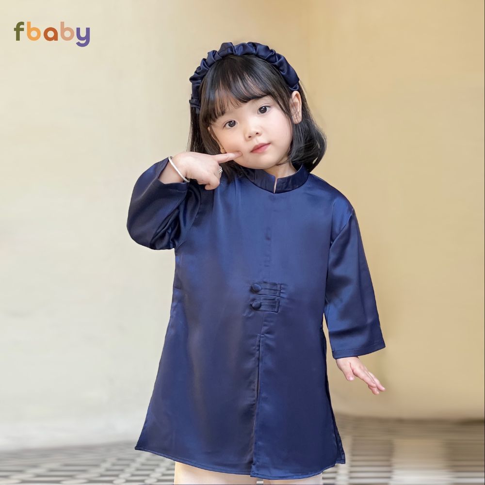 Mô tả Áo Dài Bé Trai Bé Gái Xẻ Tà 2 Khuy Fbaby Mặc Lễ Tết, Đi Chơi Thiết Kế Mềm Mại Cao Cấp An Toàn Cho Bé Small Gift Big Love - 6