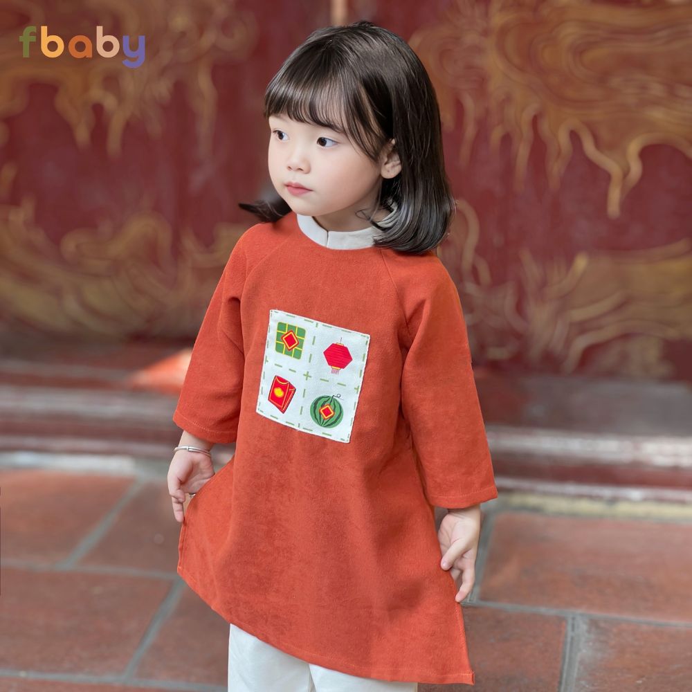 Mô tả Bộ áo dài bé trai in họa tiết truyền thống fbaby - FB0013 - 6