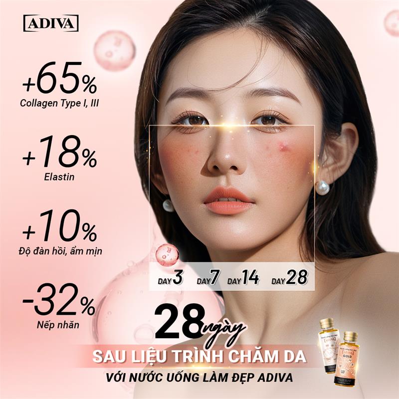 Collagen ADIVA Gold phục hồi da