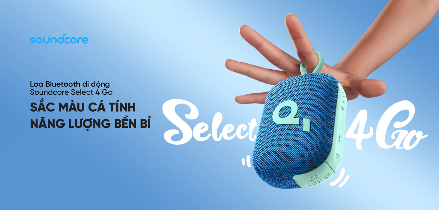 Mô tả Loa bluetooth soundcore Select 4 Go | Pin 20 giờ | Kháng bụi, nước IP67 - 1