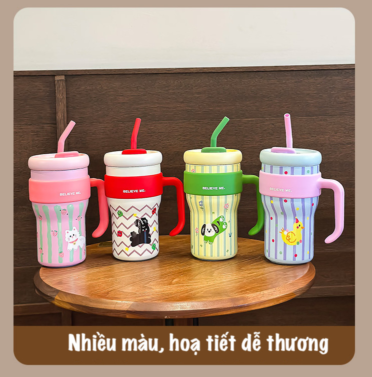 Mô tả Ly giữ nhiệt BELIEVE ME LEVIKA dung tích 800ML, chất liệu inox sus 316, chống rò rỉ - 7