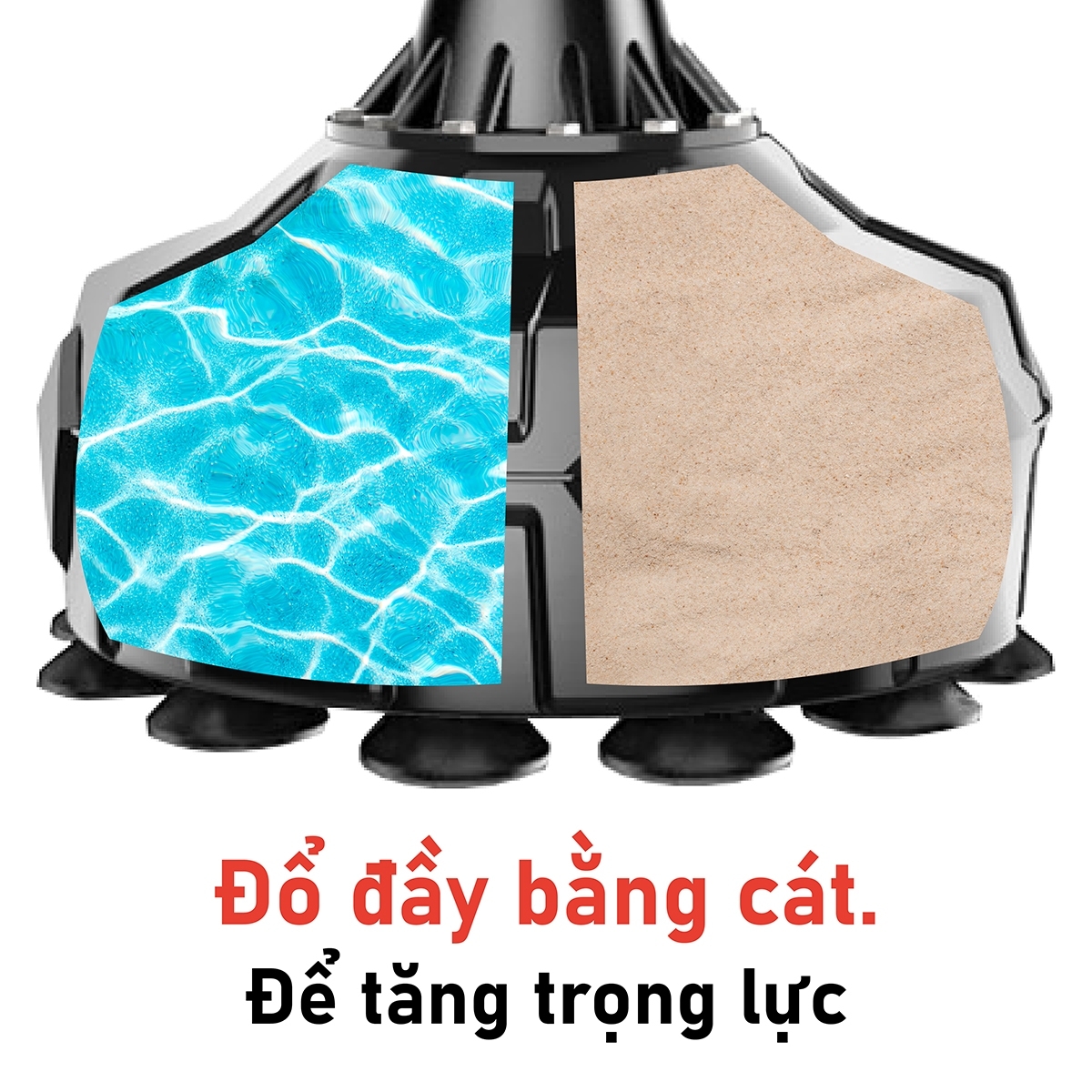 Mô tả BG Trụ tập luyện Boxing Pile BG026 hai màu Red/Black, hỗ trợ rèn luyện thể lục và cơ bắp - 3
