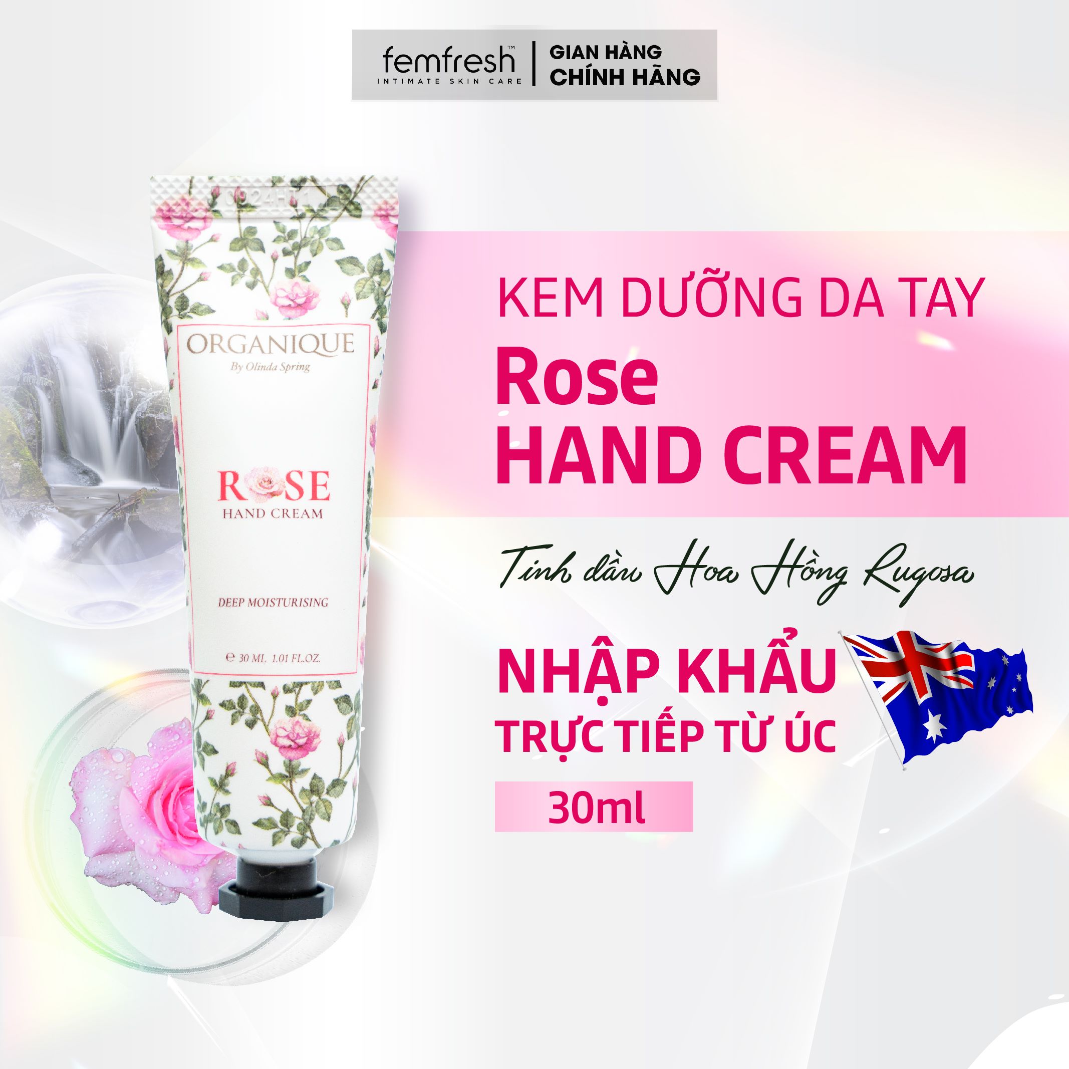 Mô tả Kem Dưỡng Da Tay Hương Hoa Thiên Nhiên Organique Giúp Dưỡng Ẩm, Giúp Mềm Mịn Da, Tránh Khô Nẻ Phù Hợp Mọi Loại Da - 75ml - 1