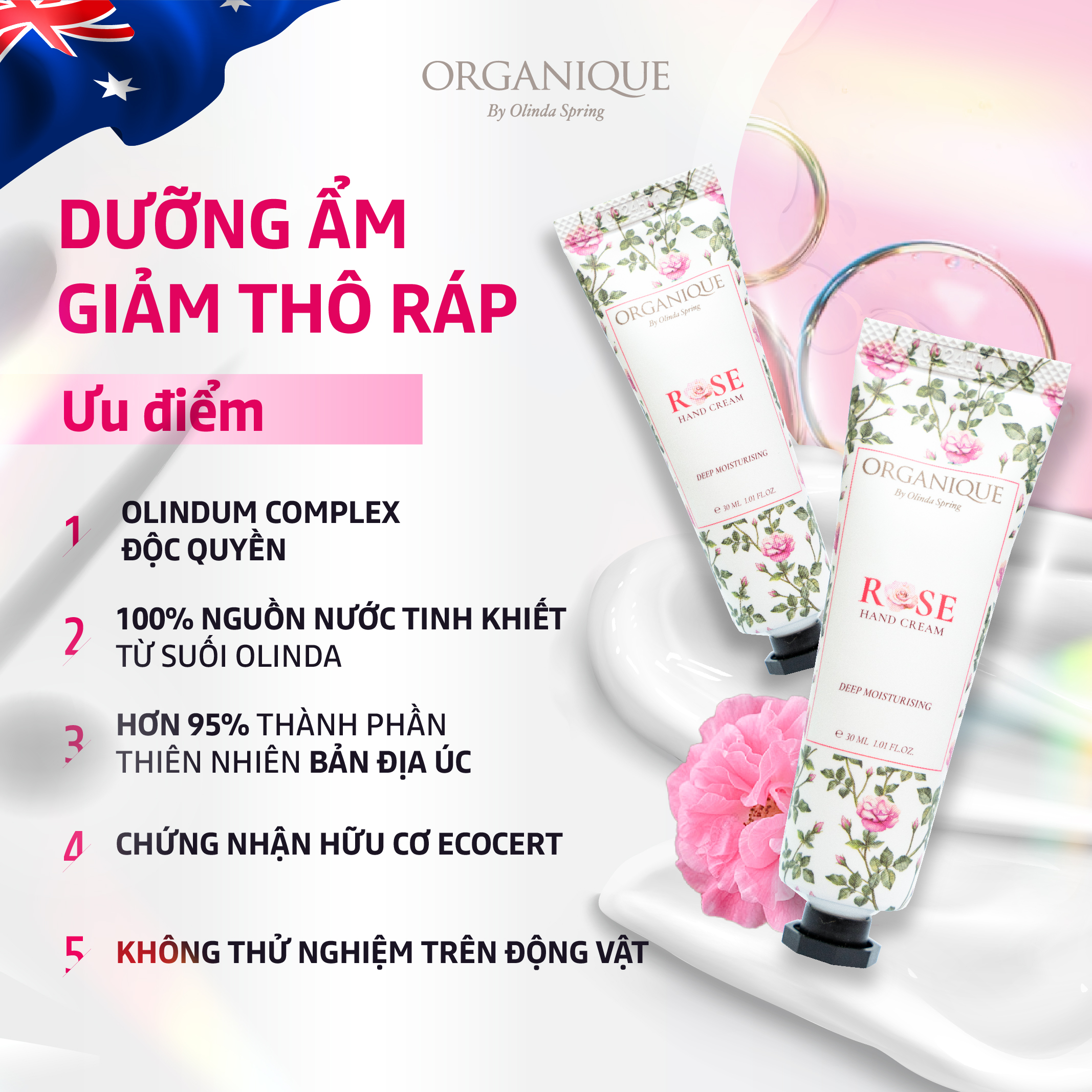 Mô tả Kem Dưỡng Da Tay Hương Hoa Thiên Nhiên Organique Giúp Dưỡng Ẩm, Giúp Mềm Mịn Da, Tránh Khô Nẻ Phù Hợp Mọi Loại Da - 75ml - 4