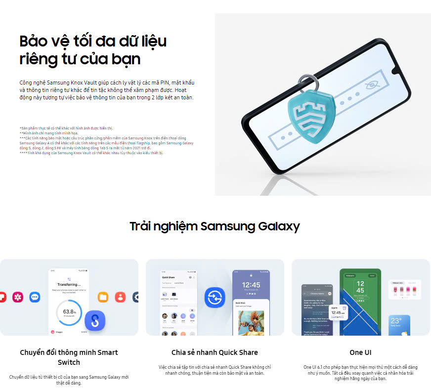 Mô tả Điện thoại Samsung Galaxy A16 5G Ram 8GB | 128GB, Màn hình 6.7" - Chip MediaTek Dimensity 6300 - 5000 mAh | BH 24 tháng - 9